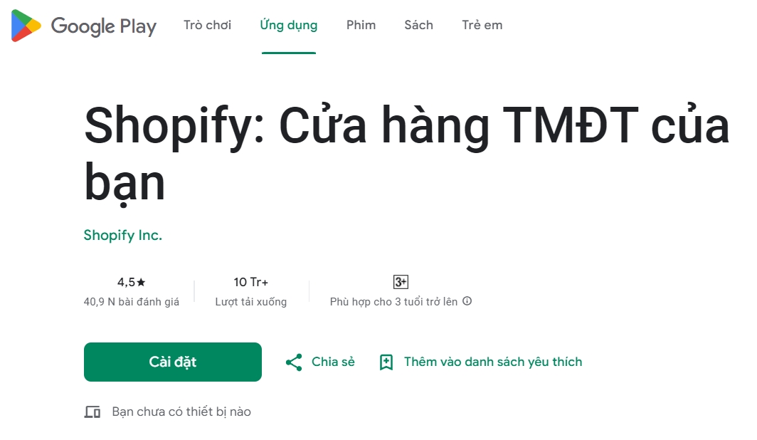 Thông tin chung về shopify.com 