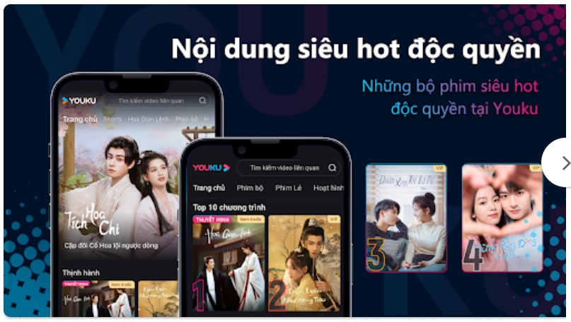 Youku mang đến những nội dung độc quyền cho người dùng