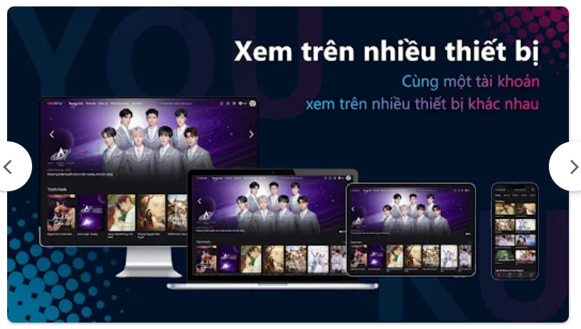 1 tài khoản Youku có thể đăng nhập và xem trên nhiều thiết bị khác nhau