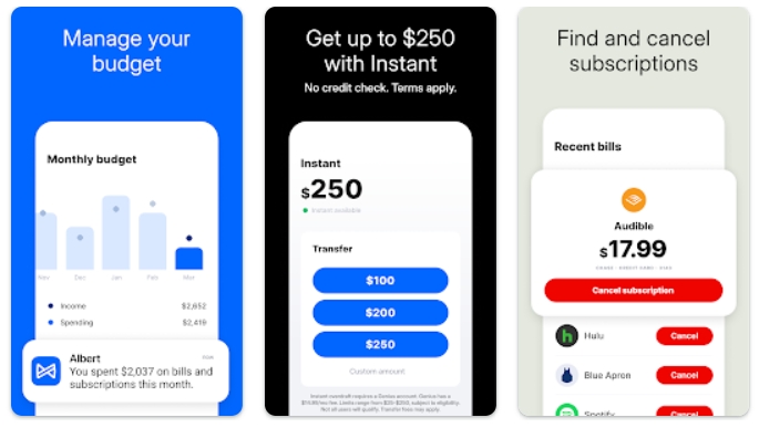 Cách đăng ký ứng dụng Albert: Budgeting and Banking