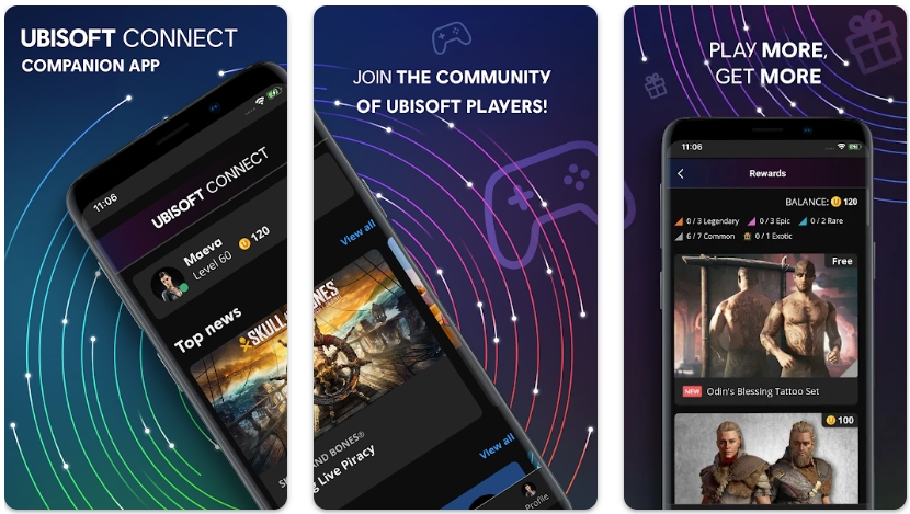 Ubisoft Connect được thiết kế theo phong cách đơn giản, cuốn hút