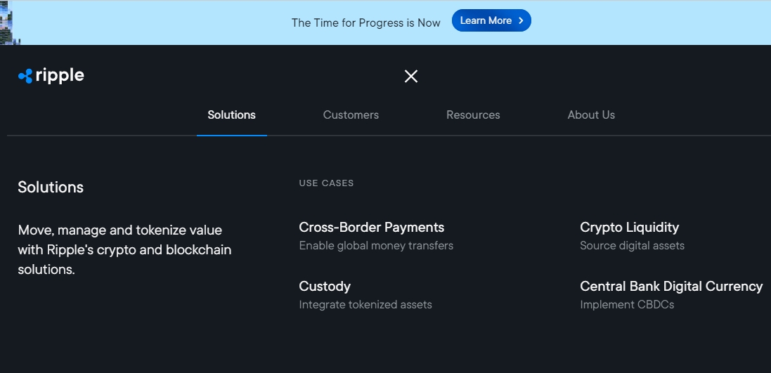 Ripple cung cấp đây đủ thông tin về các giải pháp