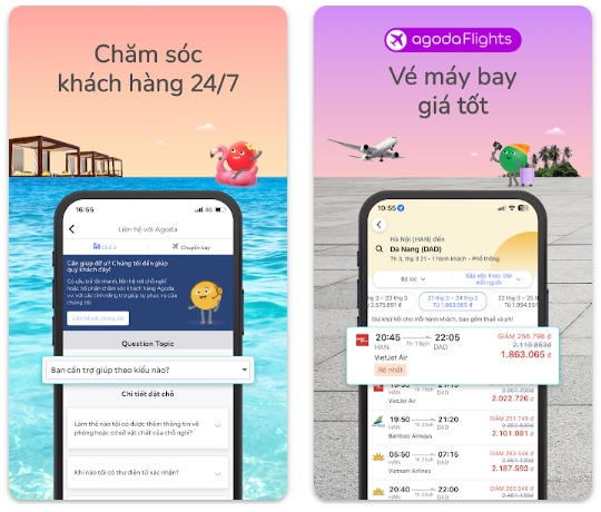 Agoda có hệ thống chăm sóc khách hàng 24/7.
