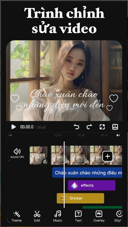 Hình ảnh Trình chỉnh sửa video chuyên nghiệp VivaVideo trên máy điện thoại