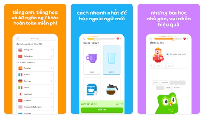 Ứng dụng học ngoại ngữ cho mọi lứa tuổi Duolingo