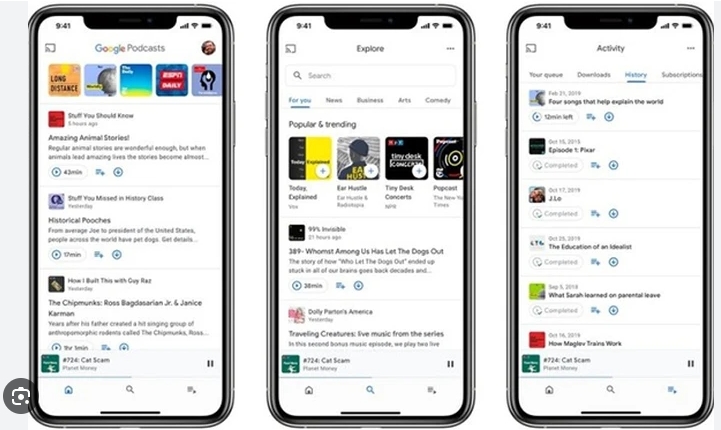 ứng dụng Nghe Podcast miễn phí Google Podcast được nhiều người ưa chuộng