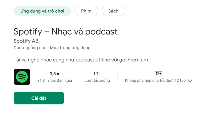 Ứng dụng nghe nhạc chất lượng cao Spotify trên di động được nhiều người quan tâm