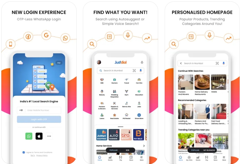 Mọi thứ ở ấn độ đều có mặt trên JustDial - Cách đăng ký JustDial và Đăng ký bằng sim ảo