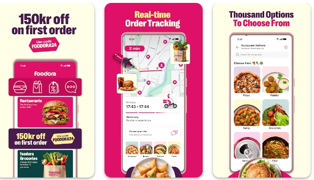 Ứng dụng foodora được thiết kế đơn giản - Cách đăng ký ứng dụng gọi đồ ăn foodora bằng sim ảo