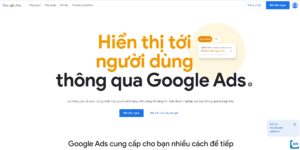 Giao diện website của google ads - Cách đăng ký và sử dụng Google Ads