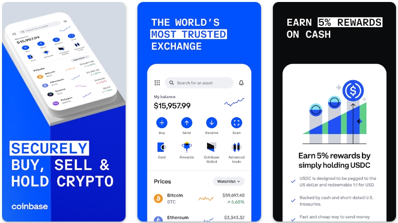 Ứng dụng Coinbase giúp bạn giao dịch dễ dàng mọi lúc mọi nơi