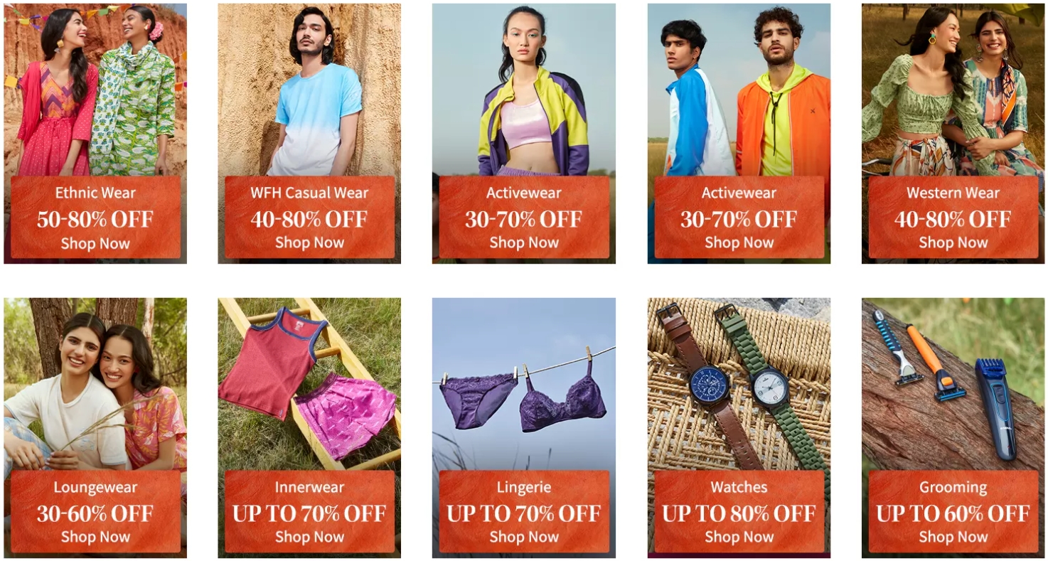 Trên Myntra có những sản phẩm giảm tới 80% giá