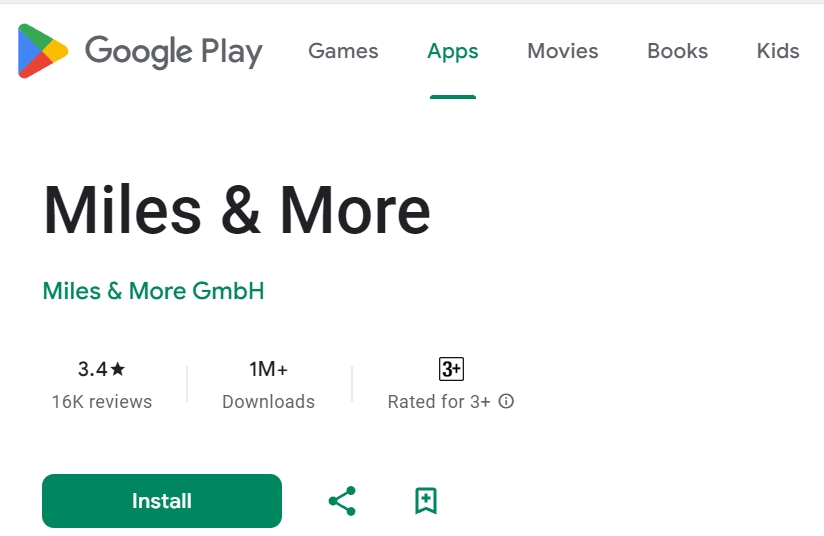 Thông tin về Miles More trên kho ứng dụng - Hướng dẫn chi tiết cách đăng ký tài khoản Miles More