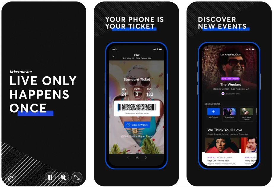 Ticketmaster có giao diện đơn giản, dễ nhìn - Hướng dẫn đăng ký tài khoản Ticketmaster