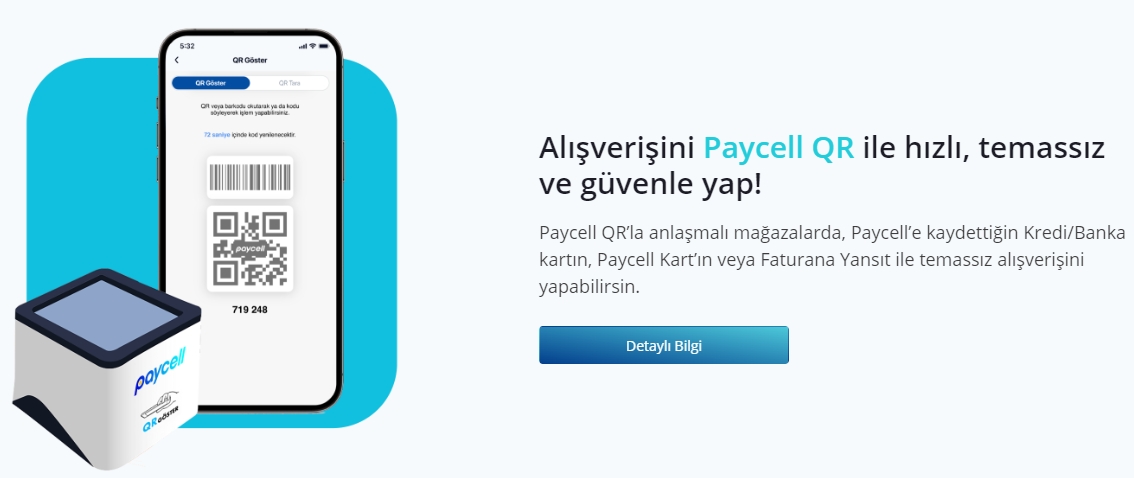 Paycell hỗ trợ thanh toán bằng mã qr rất thuận tiện