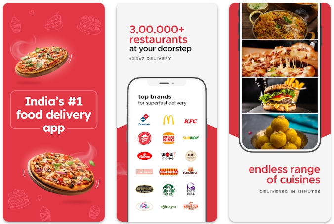 Danh sách các địa điểm quán ăn luôn được zomato Ấn Độ cập nhật liên tục 