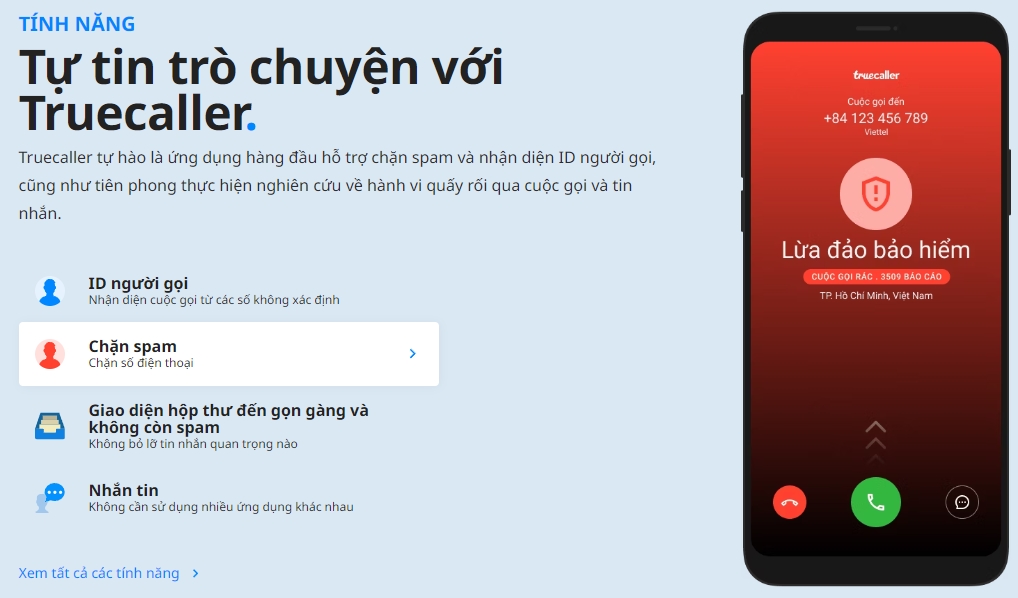 Ứng dụng truecaller giúp bạn tự tin trò chuyện