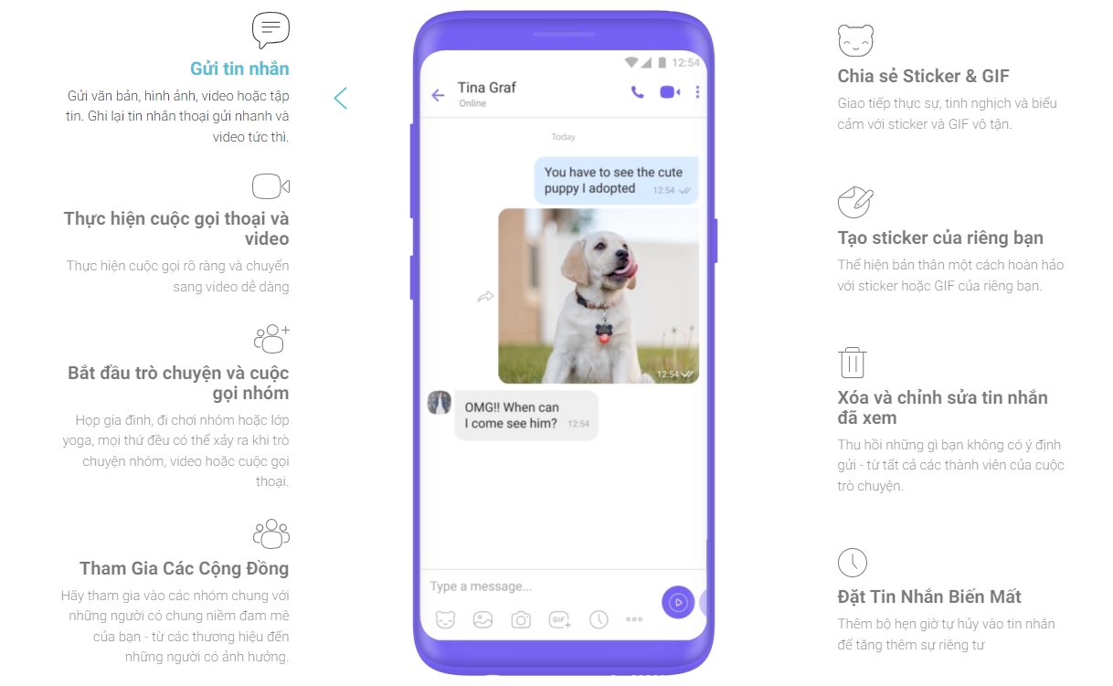 Rất nhiều tính năng hay ho mà ứng dụng Viber mang đến cho người dùng